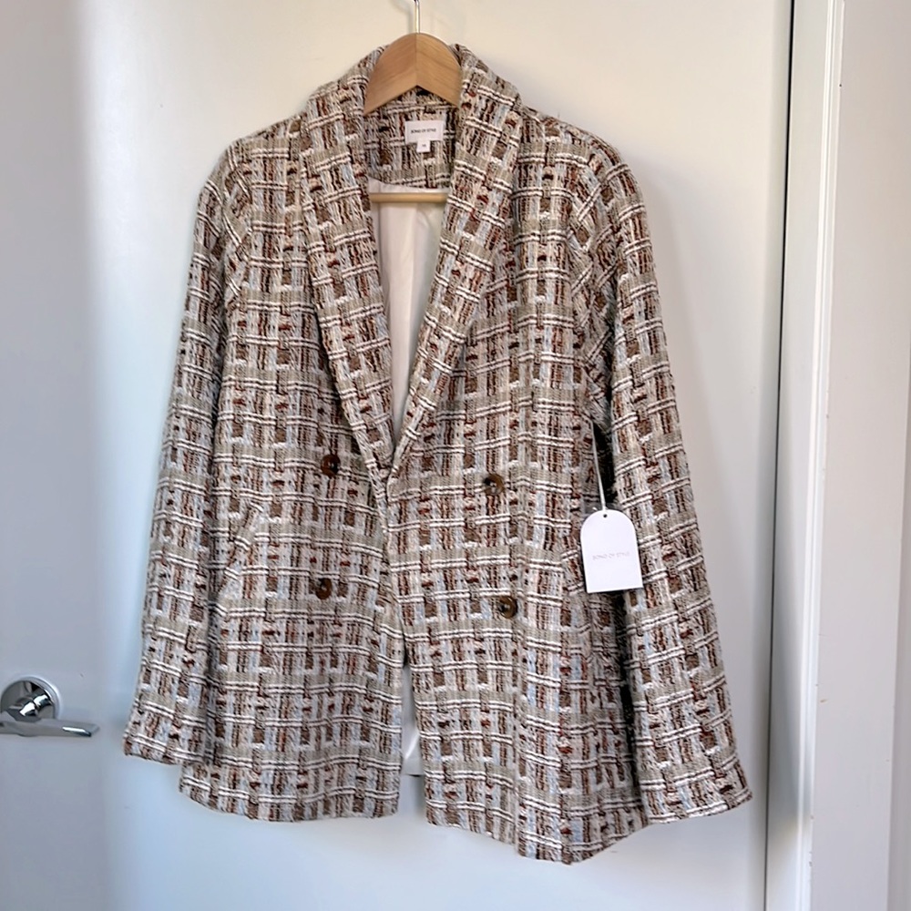 Song Of Style | Marley Multi Plaid Blazer Fall Winter | Size XS